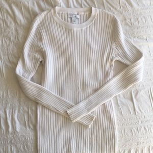 Nine West ribbed stretch sweater